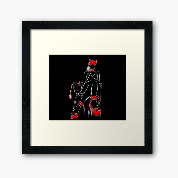 BDSM wife meow Framed Art Print