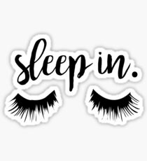 Sleep In Eyelash Print Sticker