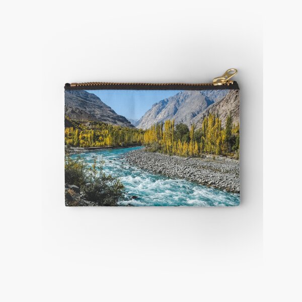 Item preview, Autumn Scene Blue Turquoise Gilgit River designed and sold by paradiskt.