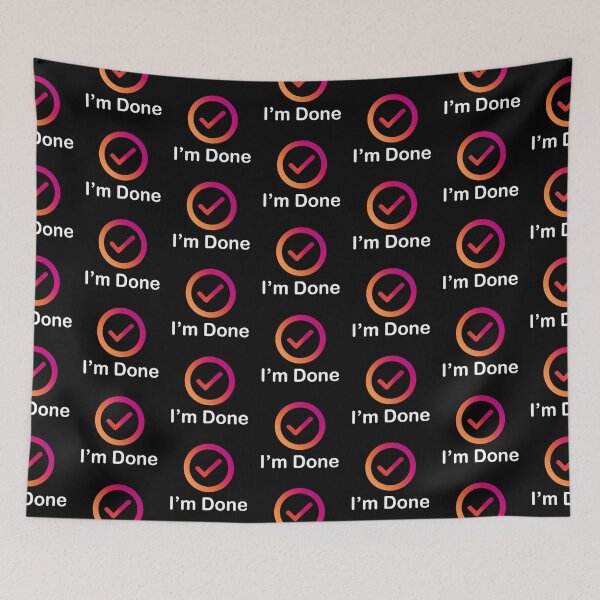Item preview, Instagram gradient design - I'm done designed and sold by trendistic.