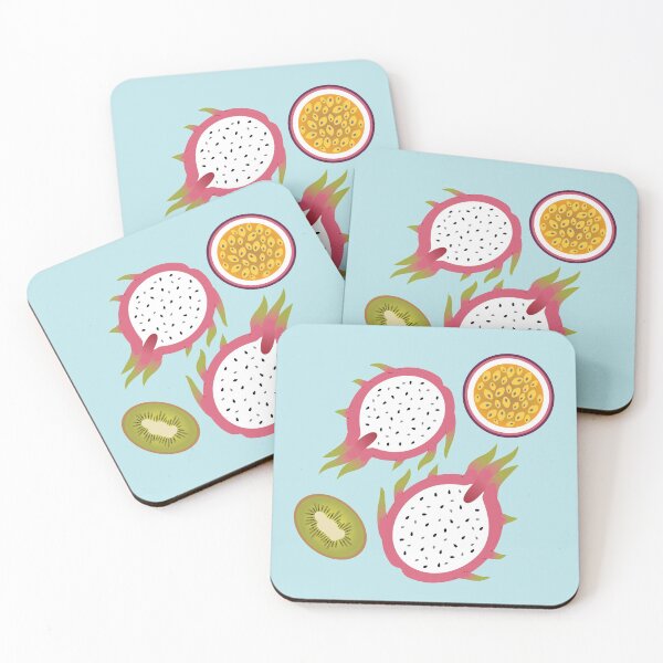 Item preview, Dragon Fruit Passionfruit Kiwi Tropical Pattern designed and sold by jfieldsierra.