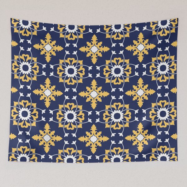 Item preview, Moroccan Fabric Art, Pattern and Tapestry Print  designed and sold by Talfo Arts.