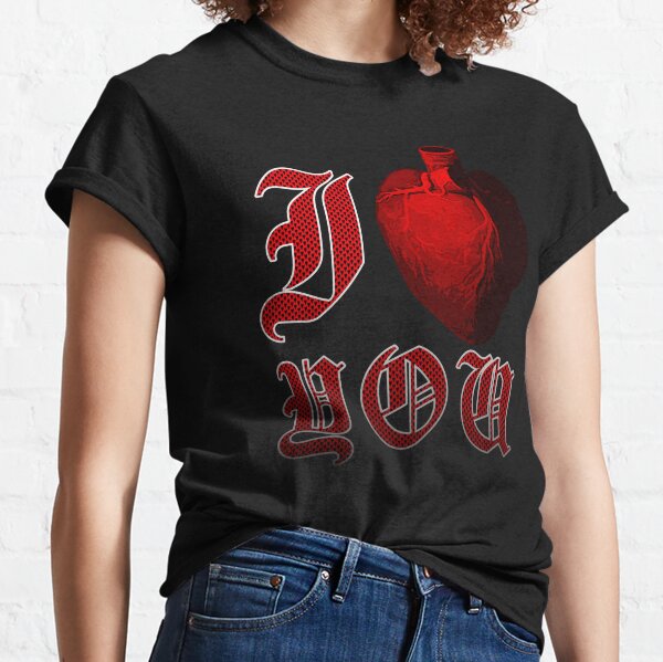 I Love You - Grunge Human Heart  Classic T-Shirt