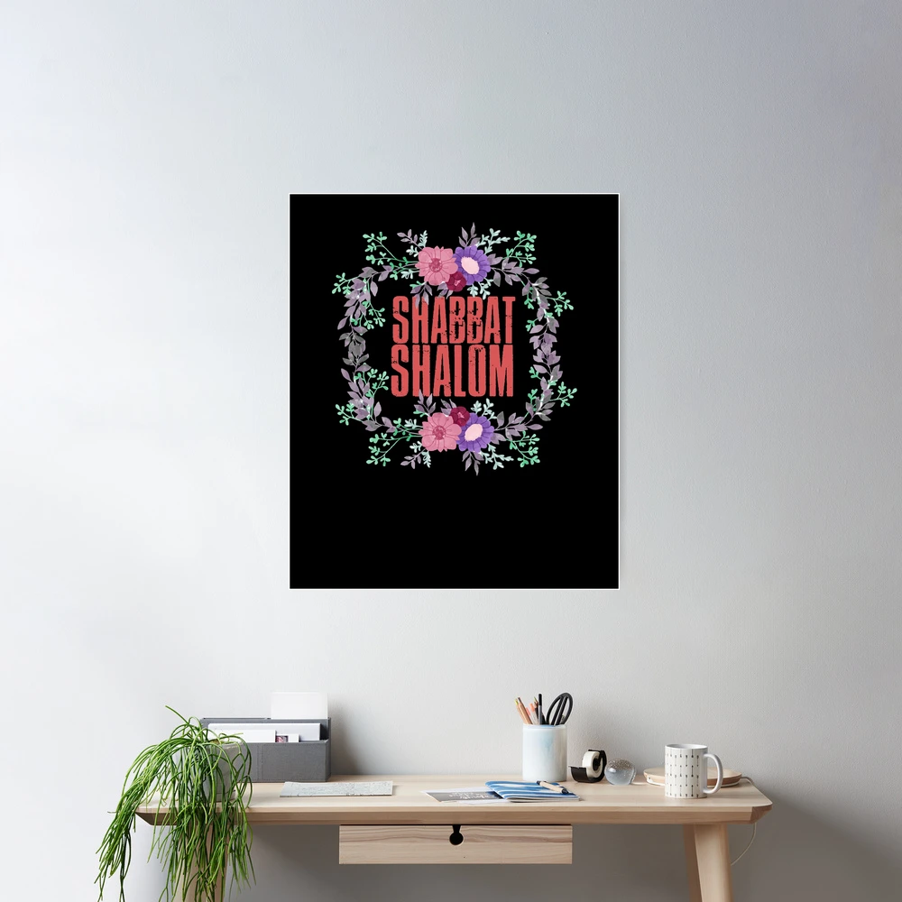 ★ SHALOM★ SHIMMERY SHALOM FOR GIRLS Shabbat Shalom Gift Tag - Jewish Gift, Mazel Tov Present
