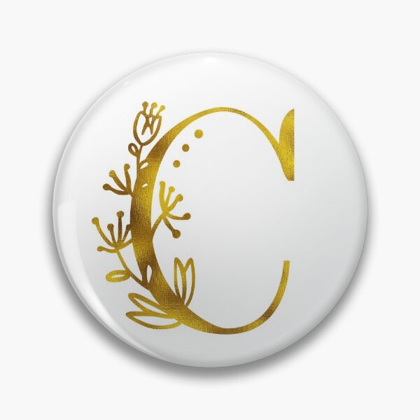 Item preview, Gold Floral Monogram C designed and sold by Amy Olsen.
