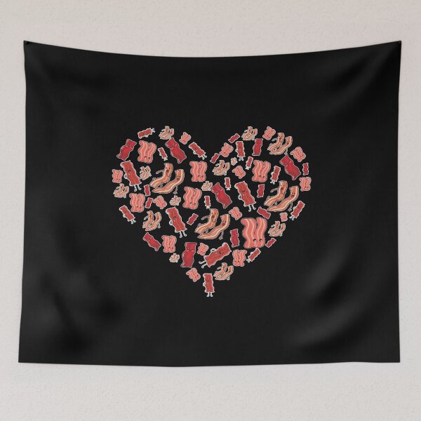 Item preview, Bacon Is My Valentine - Cute Bacons Heart Kawaii designed and sold by Scratches Tees.