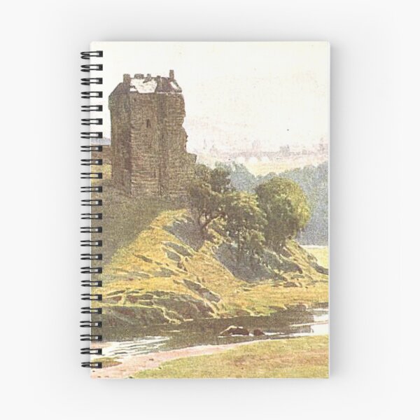 Item preview, Neidpath Castle, Peebles | Vintage Illustration designed and sold by yourscotborders.
