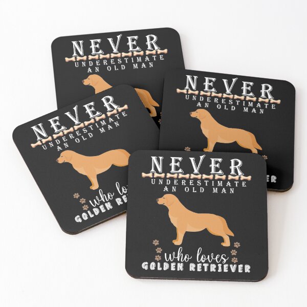 Item preview,  Never underestimate an old man who loves Golden Retriever designed and sold by . JustBeUnique ..