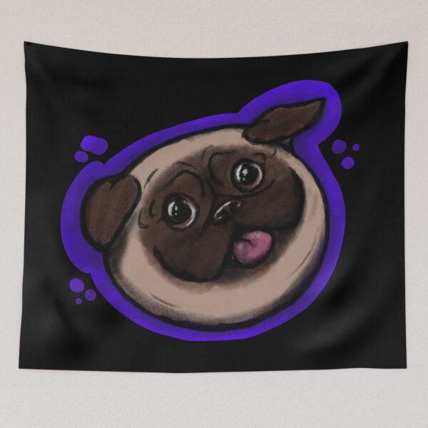 Item preview, Purple Pug designed and sold by ScribbOwls.