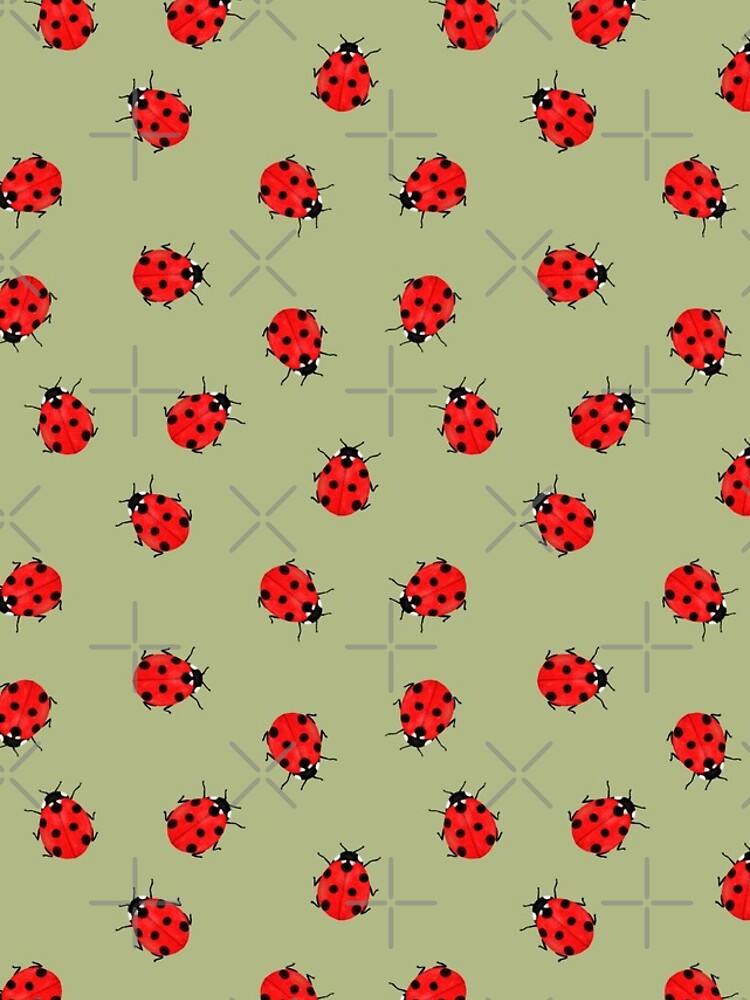Thumbnail 4 of 4, iPhone Case, Ladybug Pattern designed and sold by Kraina.