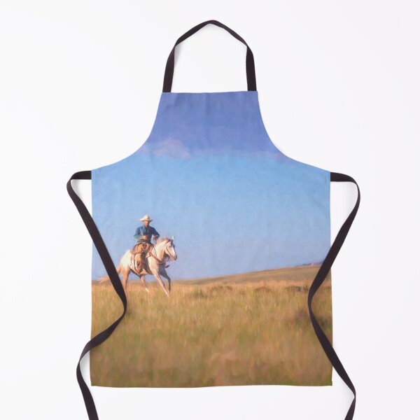 Item preview, Cowboy under blue montana sky  designed and sold by BerryvineImage.