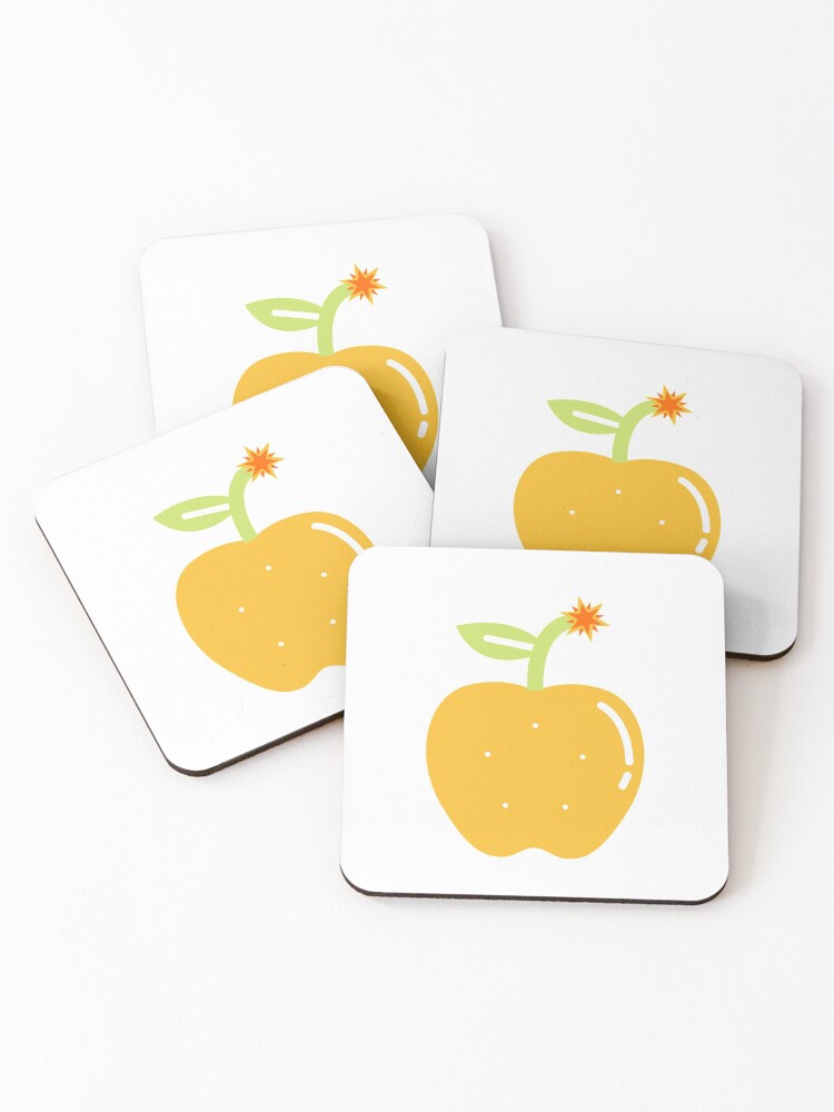 The Golden Apple Of Discord Coasters Set Of 4 By Fivefoldlaw Redbubble