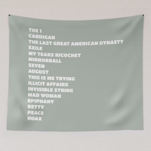 Item preview, lista de canciones de folklore designed and sold by designsbysoph-.