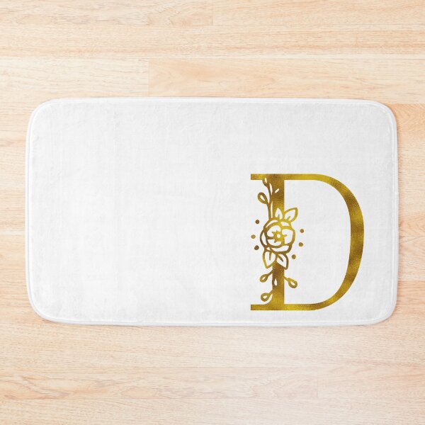 Item preview, Gold Floral Monogram D designed and sold by Amy Olsen.