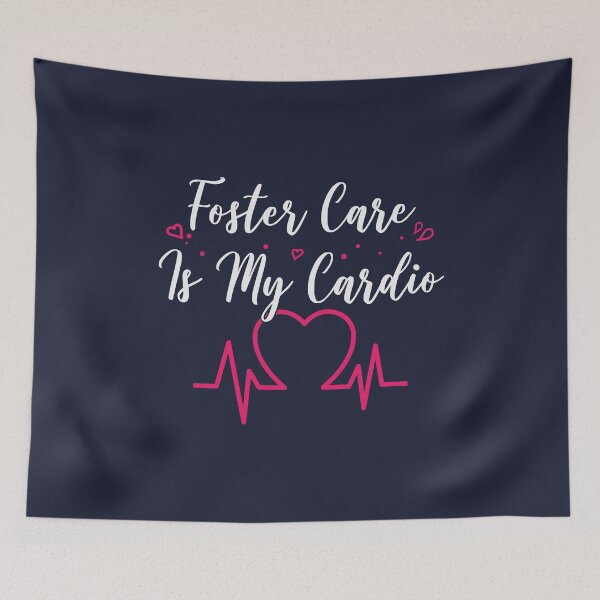 Item preview, Foster Care Is My Cardio - Funny Gym Workout and Adoption Quotes designed and sold by Scratches Tees.