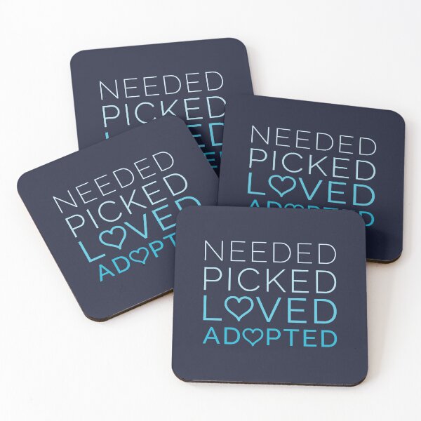 Item preview, Needed Picked Loved Adopted - Adoption Inspiring Sayings for Adopted Kids designed and sold by Scratches Tees.