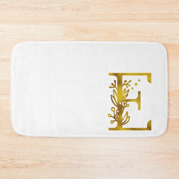 Item preview, Gold Floral Monogram E designed and sold by Amy Olsen.