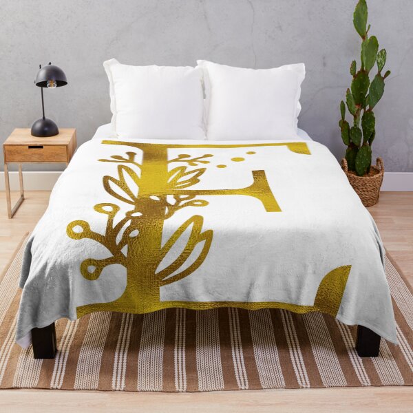 Item preview, Gold Floral Monogram E designed and sold by Amy Olsen.