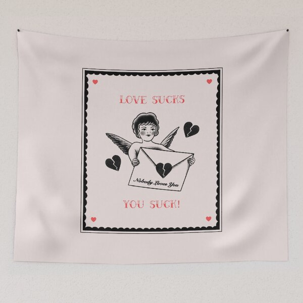 Item preview, Love Sucks designed and sold by Made-By-Art.