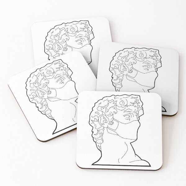 Item preview, Michelangelo's David Face Mask - Black designed and sold by HTWallace.