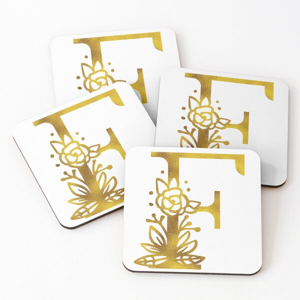 Item preview, Gold Floral Monogram F designed and sold by Amy Olsen.