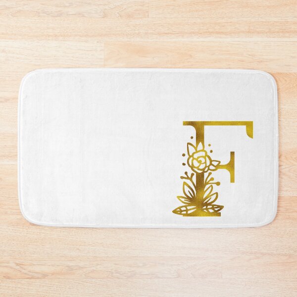 Item preview, Gold Floral Monogram F designed and sold by Amy Olsen.