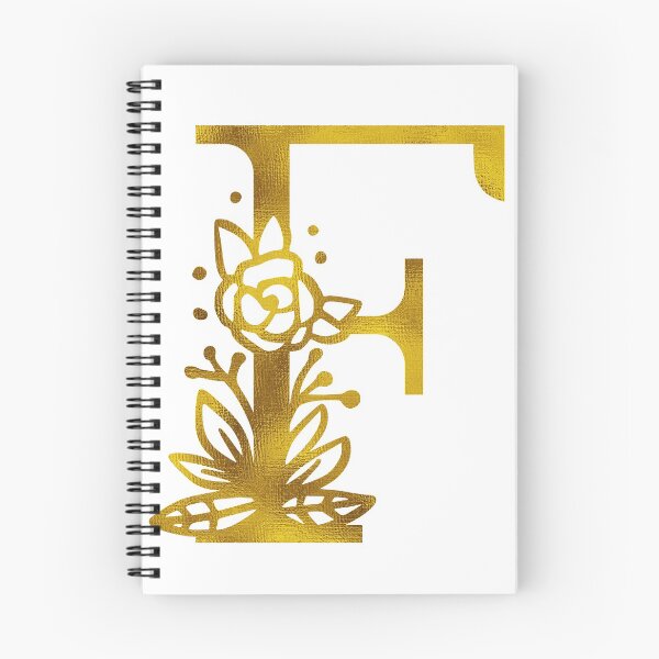 Item preview, Gold Floral Monogram F designed and sold by Amy Olsen.