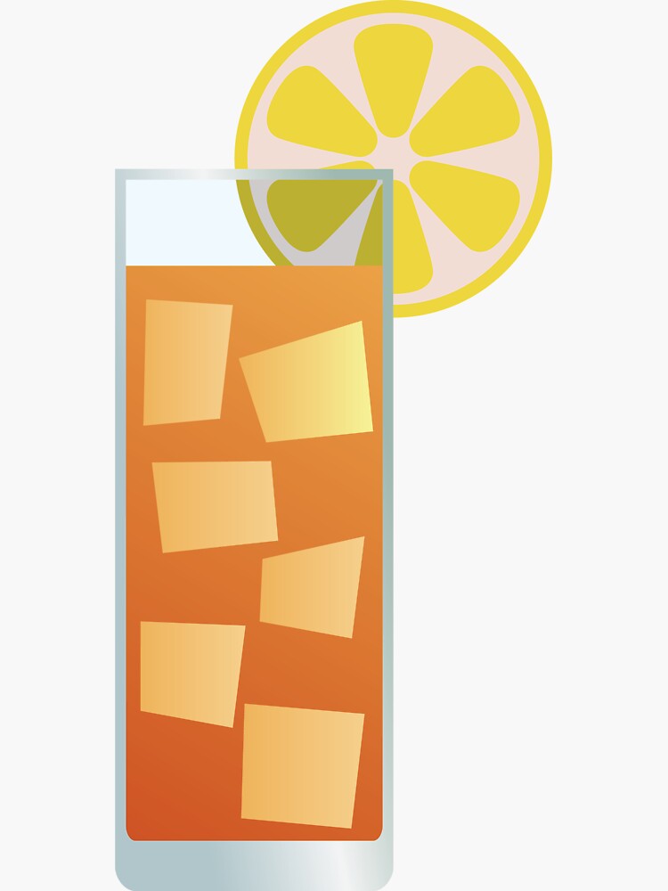 "Tall Glass of Sweet Iced Tea" Sticker for Sale by TGKelly Redbubble