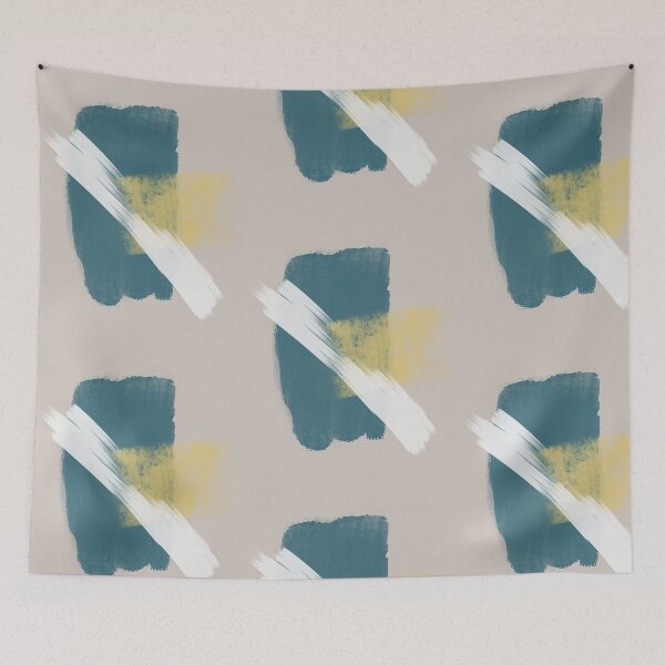 Item preview, Blue Yellow Abstract I designed and sold by spotia.