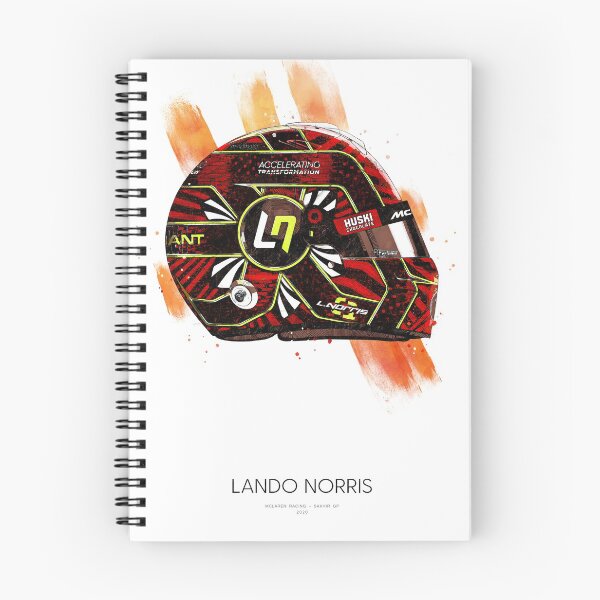 Item preview, Lando Norris McLaren Racing Sakhir GP F1 Art Print designed and sold by d25bev.