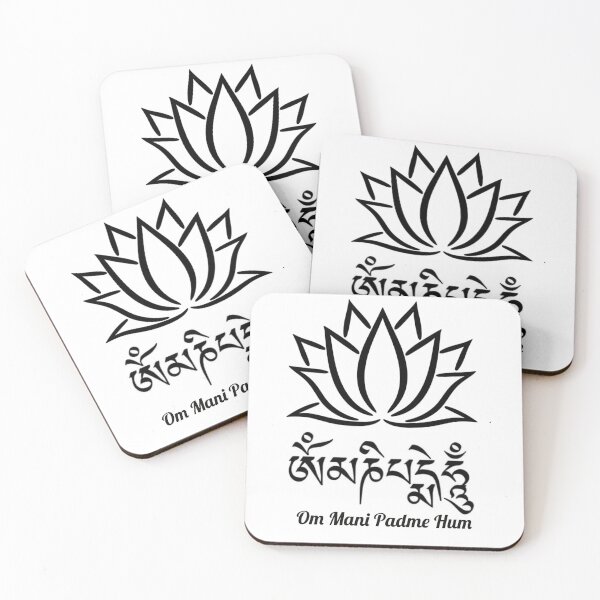 Item preview, Om Mani Padme Hum With Lotus designed and sold by thelotusmood.