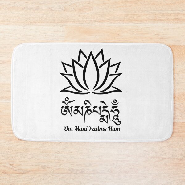 Item preview, Om Mani Padme Hum With Lotus designed and sold by thelotusmood.