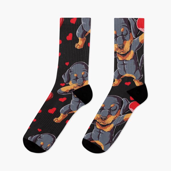 Item preview, Dabbing Rottweiler Valentines Day T shirt for Boys Girls Kids Women Men Dab Dance Dog Tee designed and sold by zedbubblez.