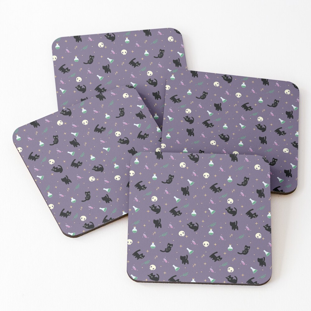 Item preview, Coasters (Set of 4) designed and sold by MagicCatSmudge.