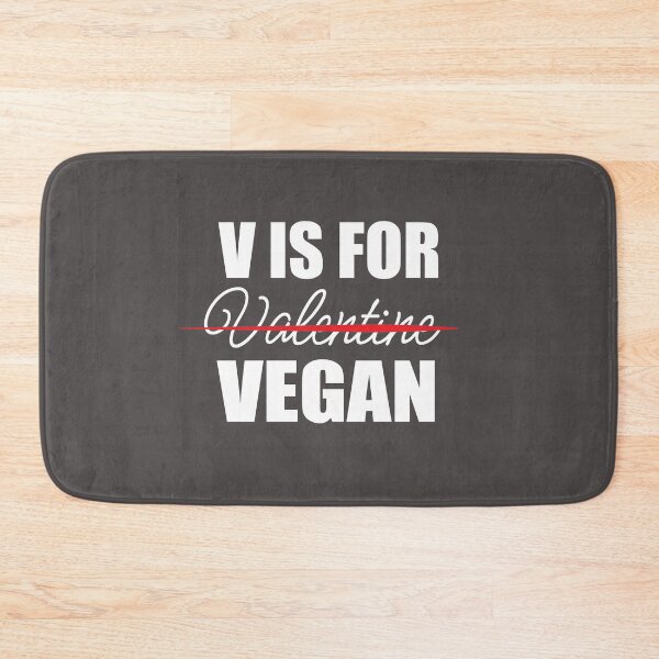 Item preview, V Is For Vegan - Valentine's Day - designed and sold by PrintBrint.