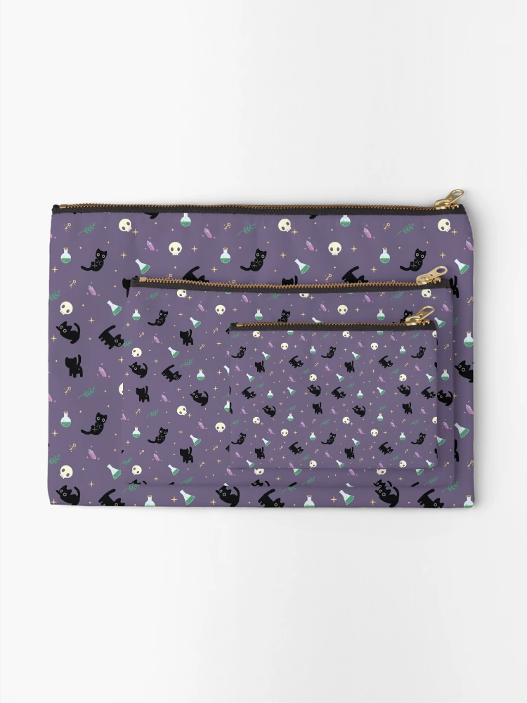 Thumbnail 2 of 4, Zipper Pouch, Smudge Pattern designed and sold by MagicCatSmudge.