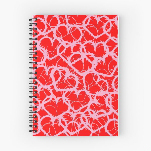 Item preview, Valentine's Love Red Pink Heart Jagged Razor Wire Abstract Pattern designed and sold by fingerbeans.