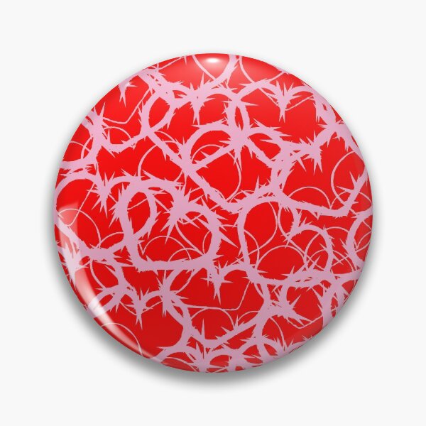 Item preview, Valentine's Love Red Pink Heart Jagged Razor Wire Abstract Pattern designed and sold by fingerbeans.