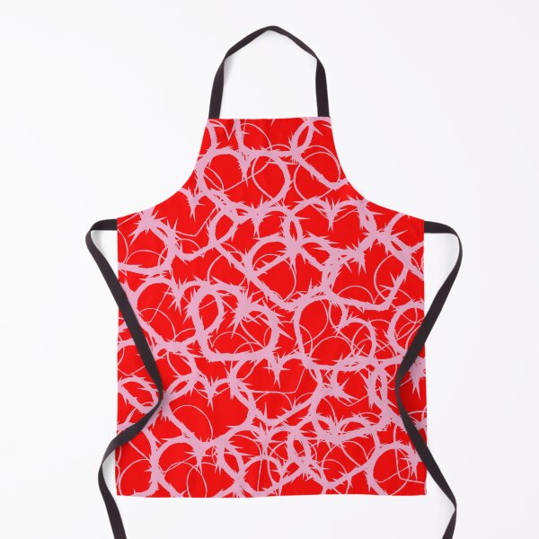 Item preview, Valentine's Love Red Pink Heart Jagged Razor Wire Abstract Pattern designed and sold by fingerbeans.