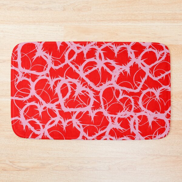 Item preview, Valentine's Love Red Pink Heart Jagged Razor Wire Abstract Pattern designed and sold by fingerbeans.