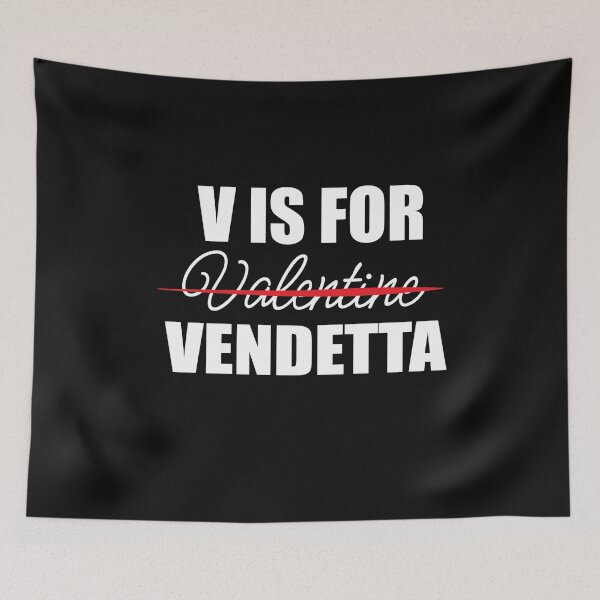 Item preview, V Is For Vendetta - Valentines Day - designed and sold by PrintBrint.