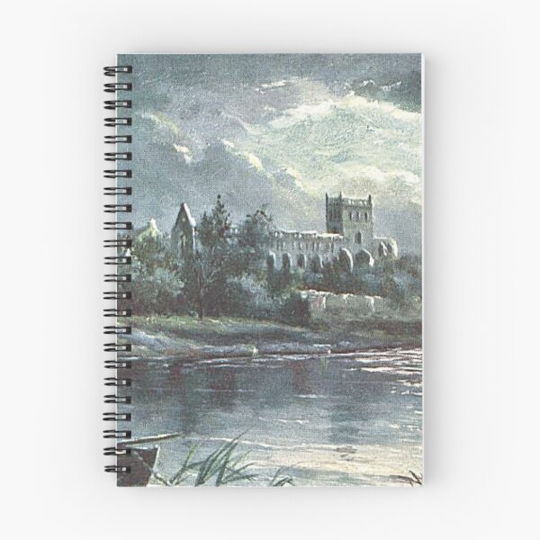 Item preview, Jedburgh Abbey at night | Vintage Illustration designed and sold by yourscotborders.