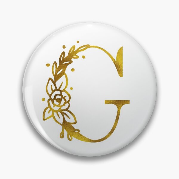 Item preview, Gold Floral Monogram G designed and sold by Amy Olsen.