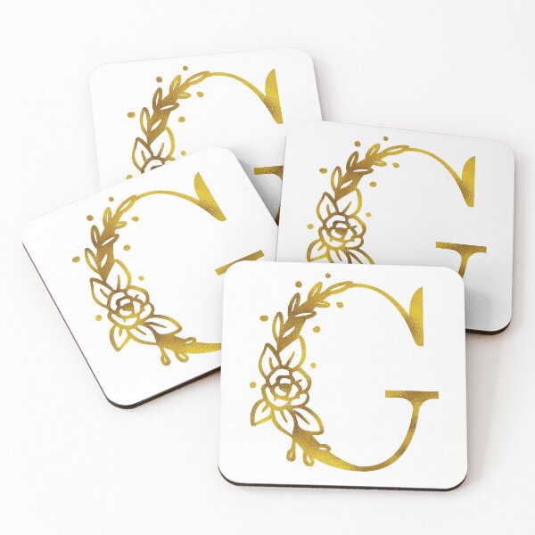Item preview, Gold Floral Monogram G designed and sold by Amy Olsen.