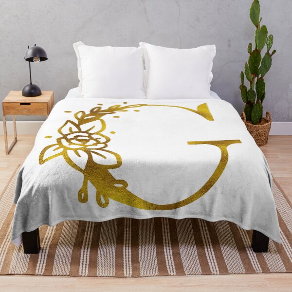 Item preview, Gold Floral Monogram G designed and sold by Amy Olsen.