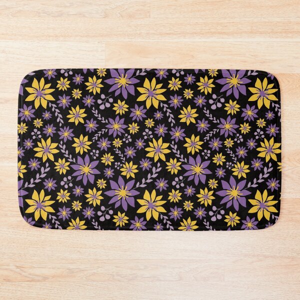Item preview, Purple And Yellow Floral Pattern designed and sold by virilamissa.