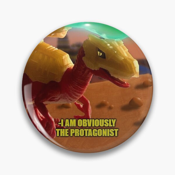 Item preview, I am the Protagonist Dino designed and sold by Riverdog Stu.