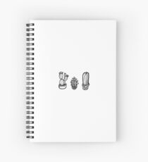 Cuaderno de espiral Cuadernos del diseño del doodle del cactus, cajas del teléfono y tazas