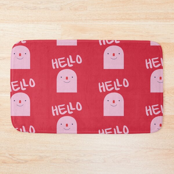 Item preview, Hey there! Pink and Red Hello designed and sold by LADYGOODMOOD.