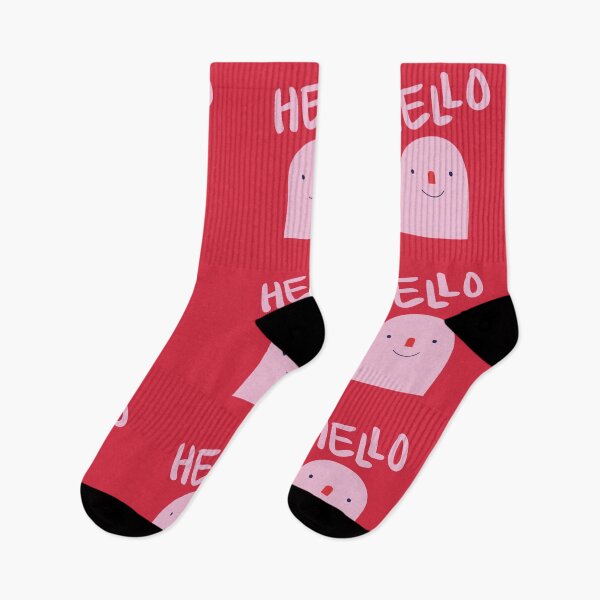 Item preview, Hey there! Pink and Red Hello designed and sold by LADYGOODMOOD.